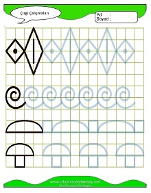 Çizgi Çalışma Sayfaları